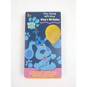 Blue's Clues Blue's Birthday VHS (1998) Tested Works